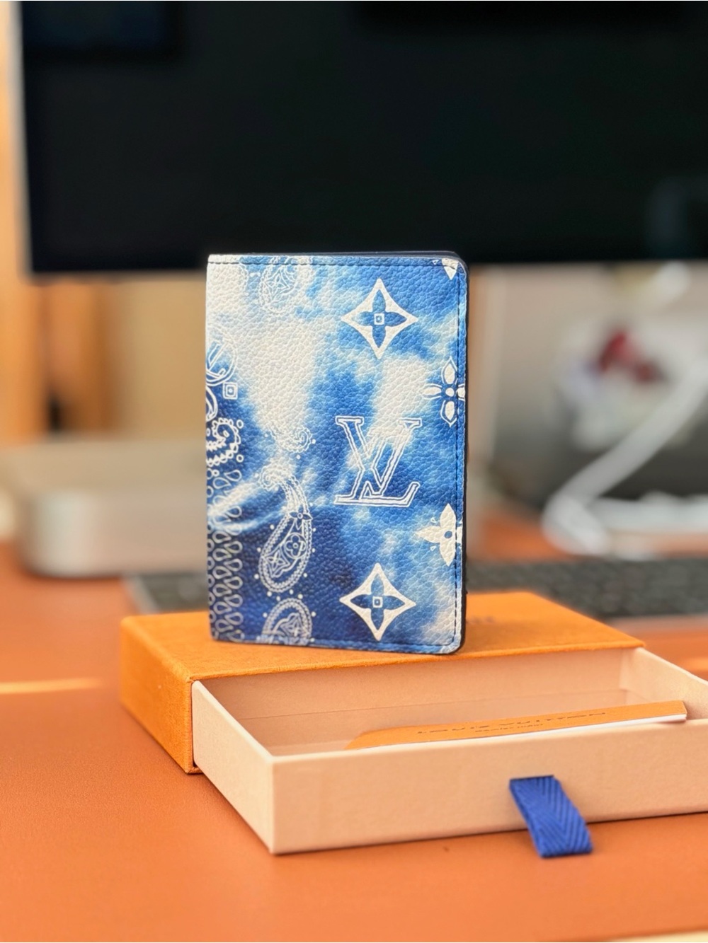Louis Vuitton Blue Bandana Monogram Wallet